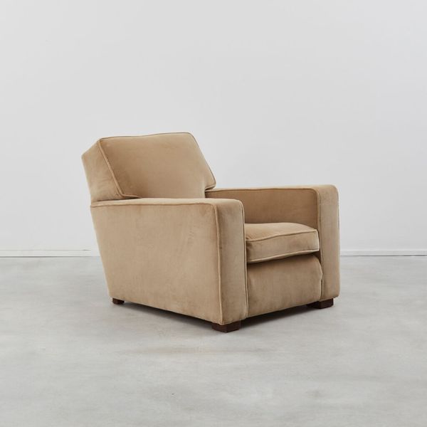 Pair of Art Deco Club Armchairs, France, 1940s