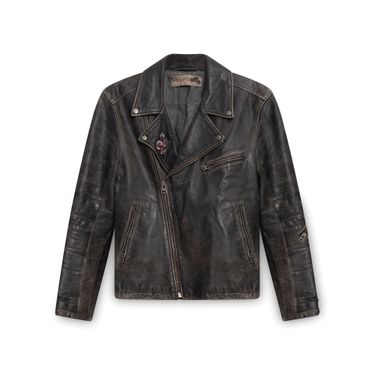 Vintage Leather Motorcycle Jacket