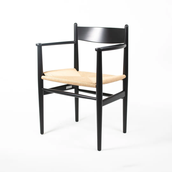 Black and Tan Dining Chair by Hans Wegner for Carl Hansen, 2020