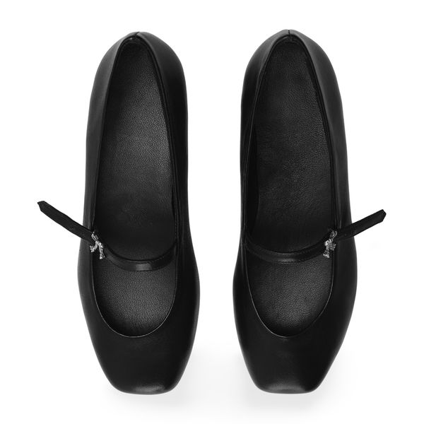Bow-Buckle Ballet Flat