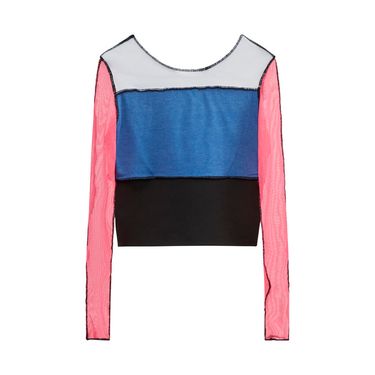 JJVintage Reworked Nike Long Sleeve Top in Blue/Pink/Black