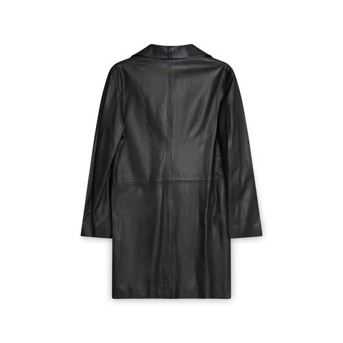 Dion Lee Single Breasted Leather Coat