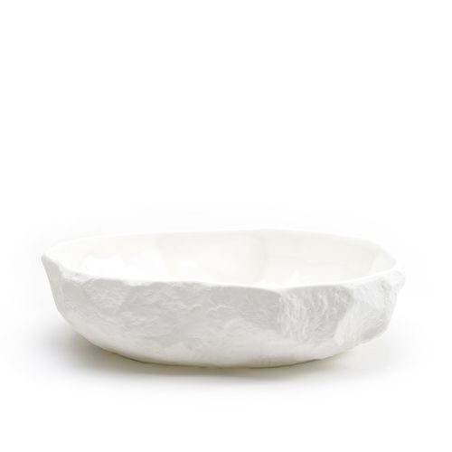 Crockery White - Large Flat Bowl