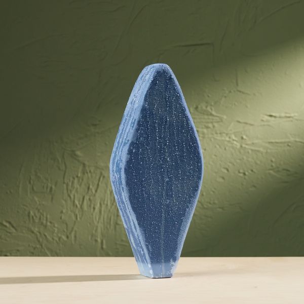 'Condensation' Series C3, Glazed Ceramic Sculpture in Blue by Eunsol Kim, The Netherlands, 2025"