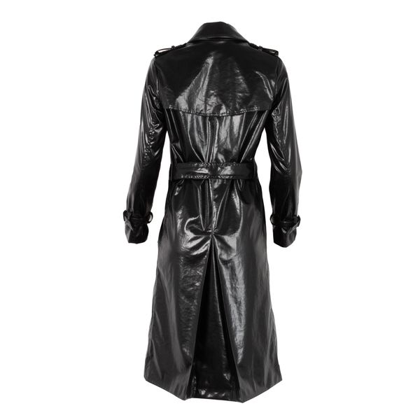 The Kooples Crinkle Vinyl Trench Coat