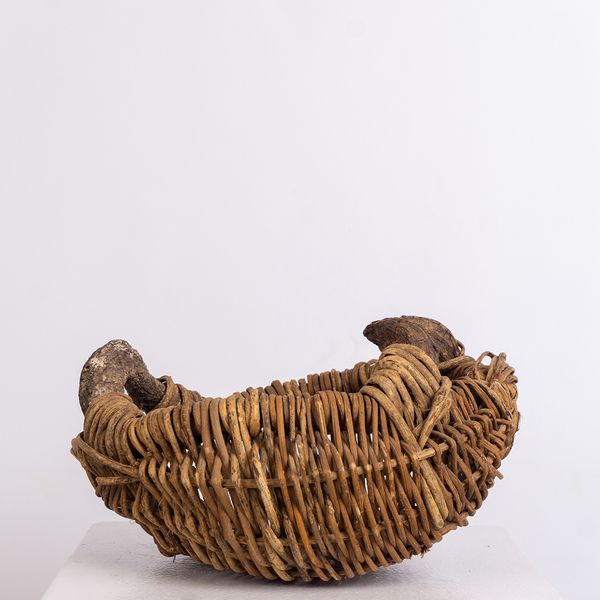 Primitive Earthen Woven Basket