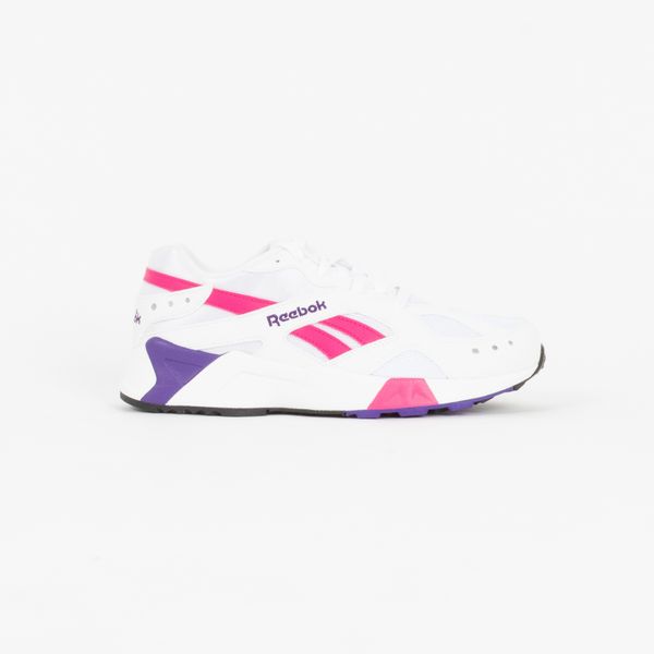 Reebok Aztrek Sneaker in White/Rose/Cobalt/Purple