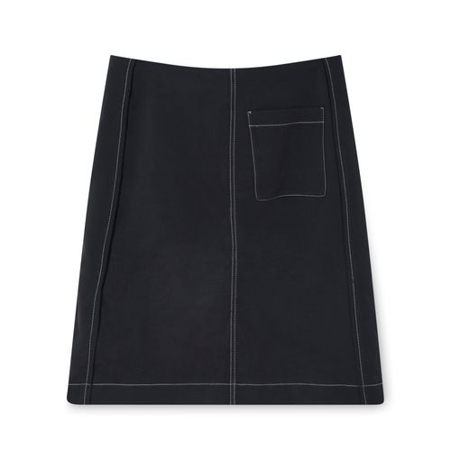 Sunnei Scratch Wrap Skirt in Black