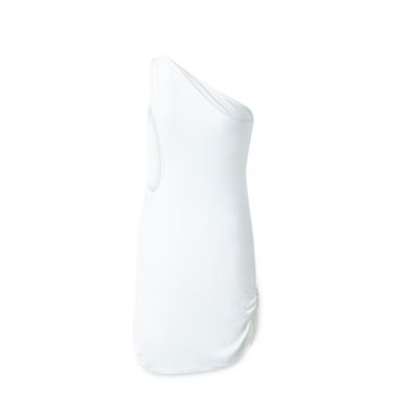 Rayon Mini Dress- White