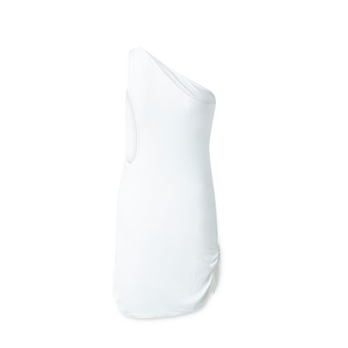 Rayon White Mini Dress