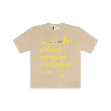 And After That x All Caps Studios Tan/Yellow Martin Scorsese Tee