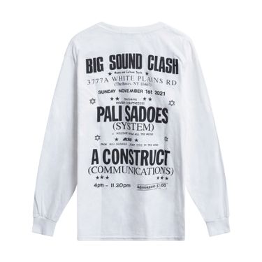 Construct "Big Sound Clash" Longsleeve T-Shirt - White
