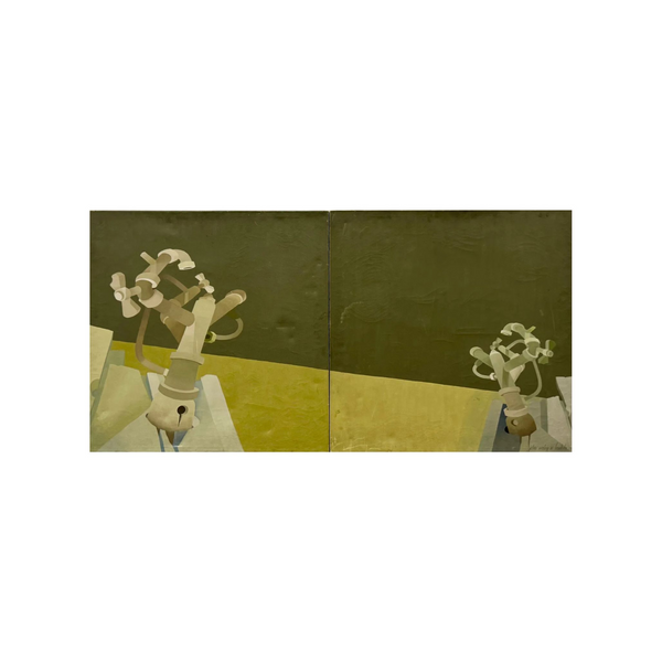 Untitled Diptych by John Wesley Bautista, 1973