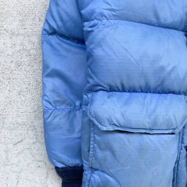 1980s North Face Ice Blue Puffer Jacket