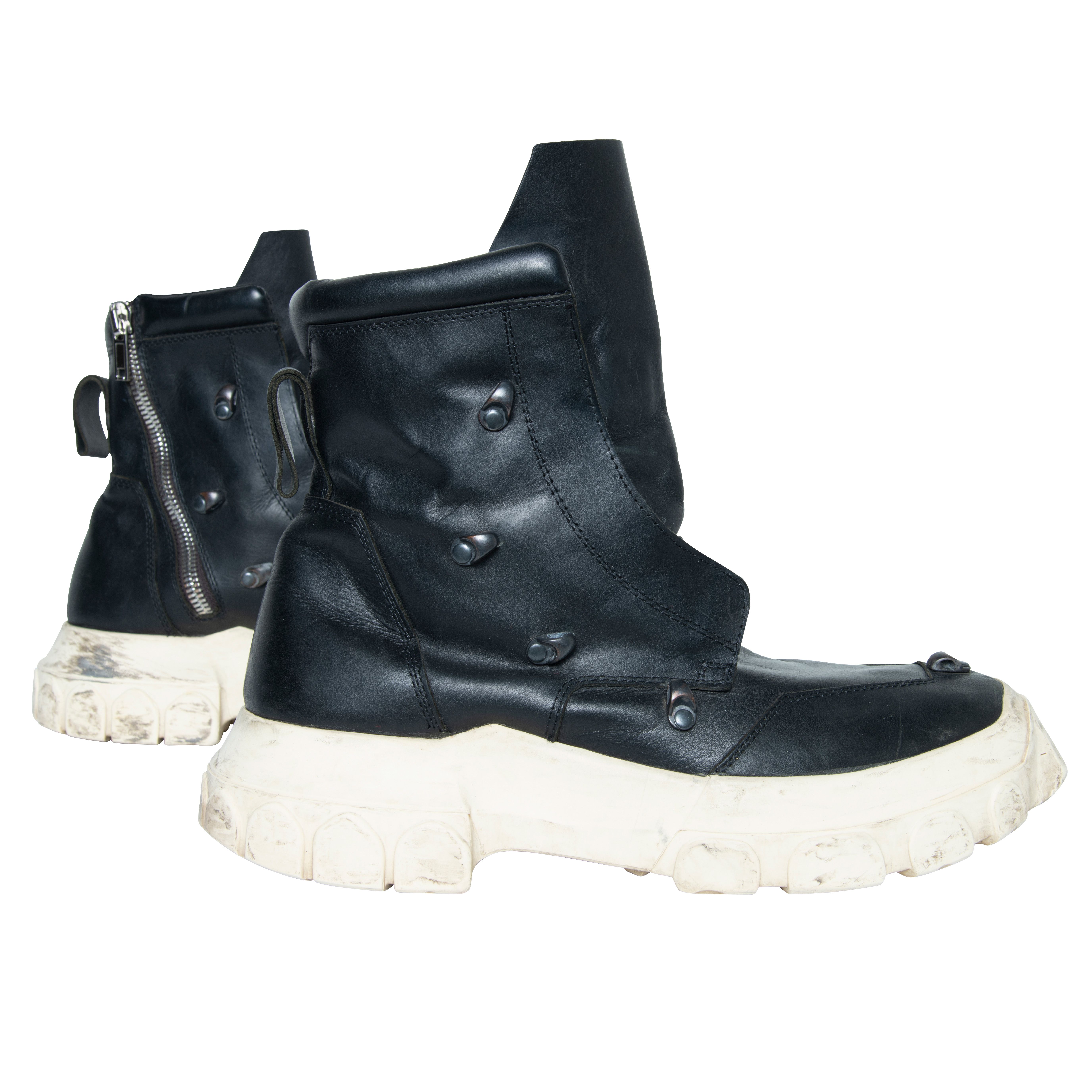 Rick Owens Tractor Hexagram Hiking Boots by Kameron Casey | Basic 