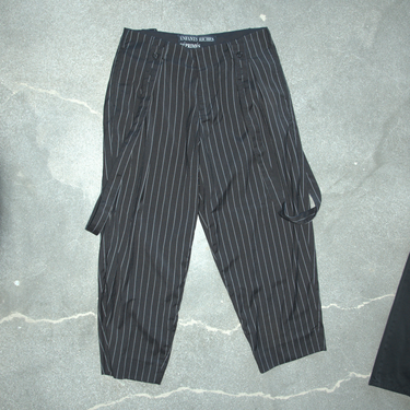 Enfants Riches Déprimés Pinstripe Wool Suspender Trousers