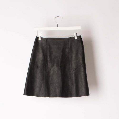 FIFTEEN TWENTY Button up Leather Skirt