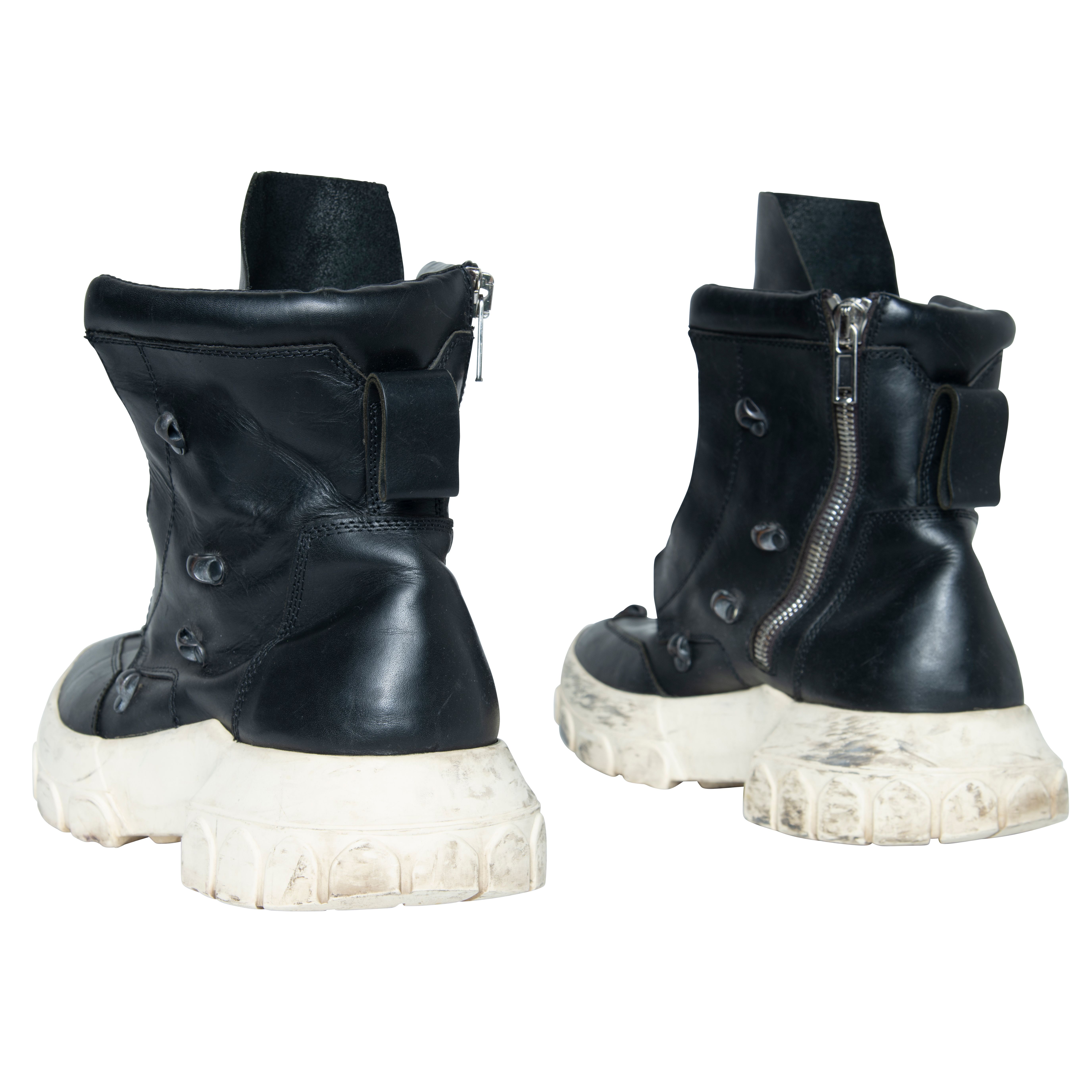 Rick Owens Tractor Hexagram Hiking Boots by Kameron Casey Basic.Space