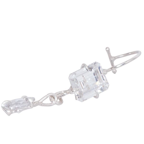 Cubic Zirconia Dangly Lip Ring