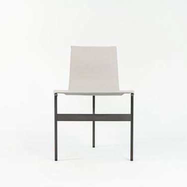 Smoke Grey Leather TG-10 Sling Dining Chair by Gratz Industries, 2021