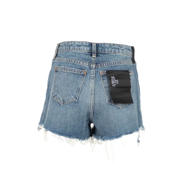 Denim x Alexander Wang High Rise Fitted Bite Shorts