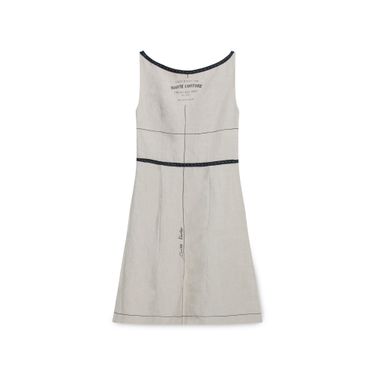 Moschino Cheap and Chic Brown Linen Dress