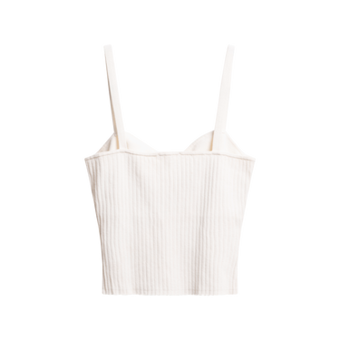 Reformation Ribbed White Top