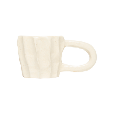 Cave Mug with Square Handle in Cream