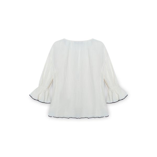 Anim White Cotton Blouse 