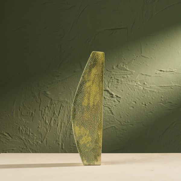 'Condensation' Series C6, Glazed Ceramic Sculpture in Green by Eunsol Kim, The Netherlands, 2025"