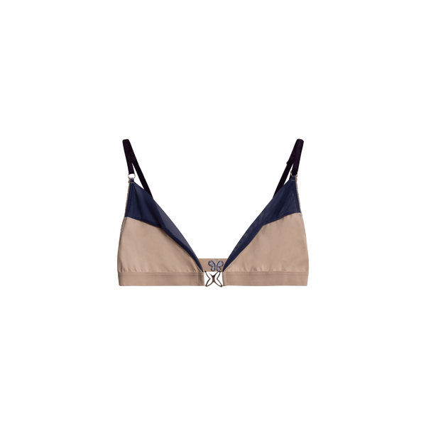 Beige and Purple Batesia Bralette