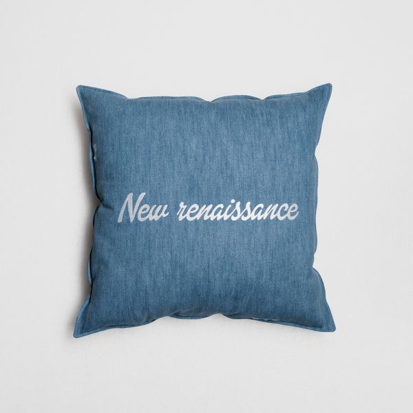 Denim Cushion (New Renaissance) by Harry Nuriev, 2022