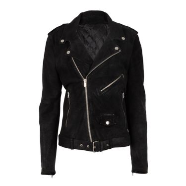 Black Suede Motorcycle Jacket
