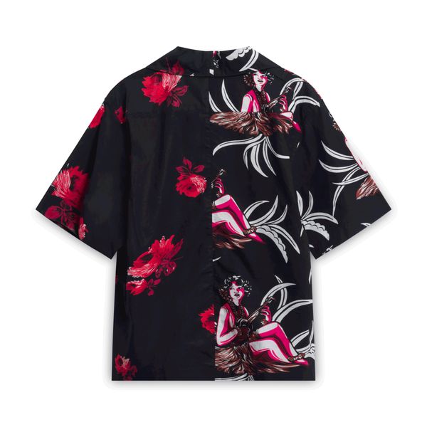 Prada Milano Black Hawaiian Shirt