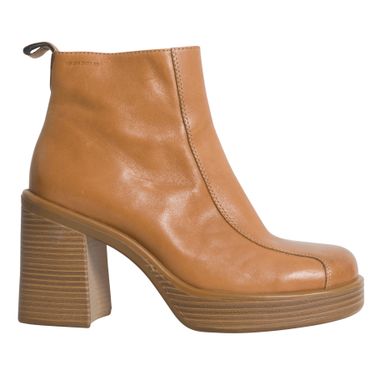 Vagabond Leather Ankle Boots - Tan 