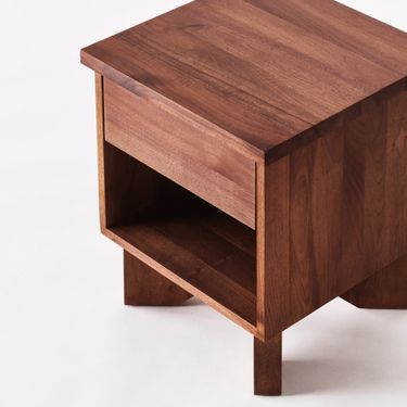 V Bedside Table Beech by Edin & Lina Kjellvertz 