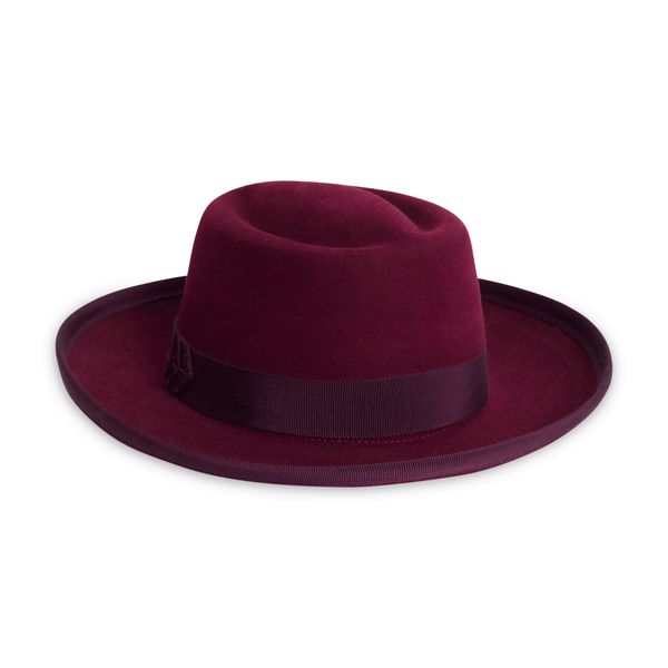Helen Kaminski Maroon Felt Hat