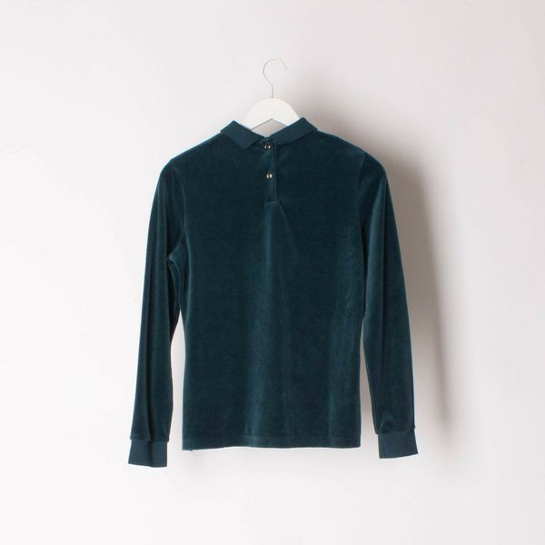 Lacoste Runway Velvet Long Sleeve Polo