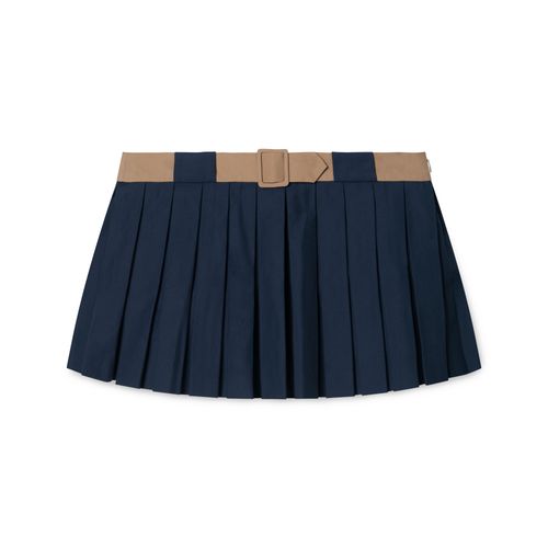 Orseund Iris LE Navy and Warm Camel Micro Mini Skirt
