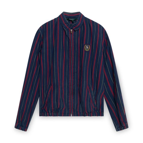 Polo by Ralph Lauren Navy Striped Bomber Jacket