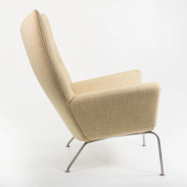 Yellow Wing Lounge Chair by Hans Wegner for Carl Hansen, 2020