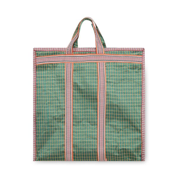 Bode Green and Orange Tote Bag