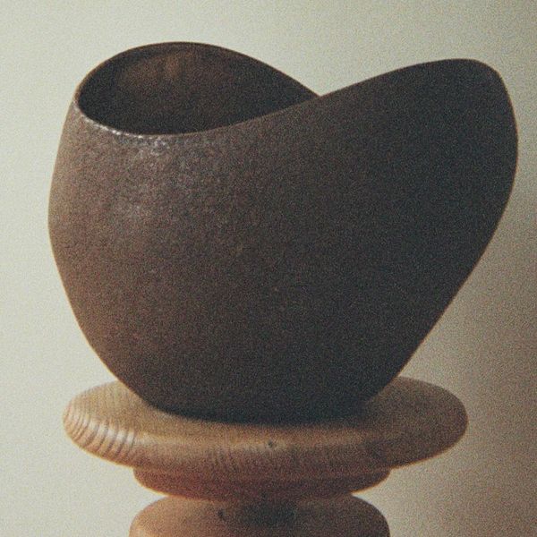 Amen Amber Light Sculpture Brown