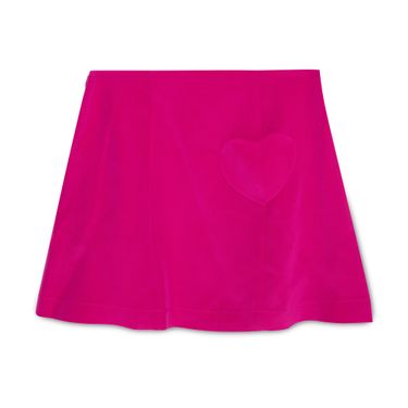 High Waist Mini Skirt Magenta