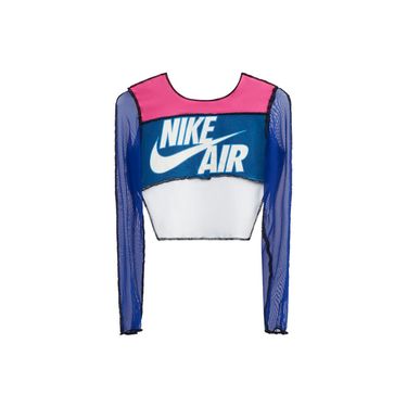 JJVintage Reworked Nike Long Sleeve Top in Blue/Pink