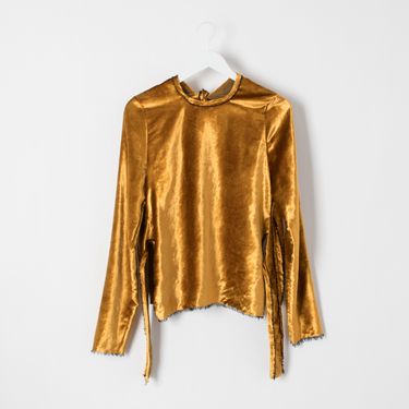 Sid Neigum Backless Velour Top