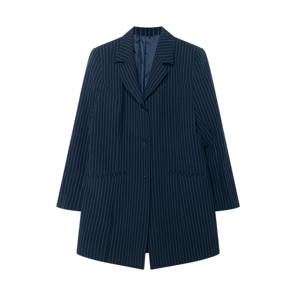 M&S Navy Pinstripe Blazer