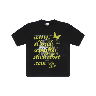 And After That x All Caps Studio Black/Yellow Confidential Tee