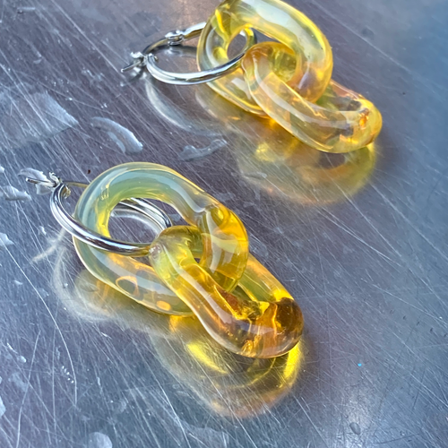 Yellow Gold Glass Chains