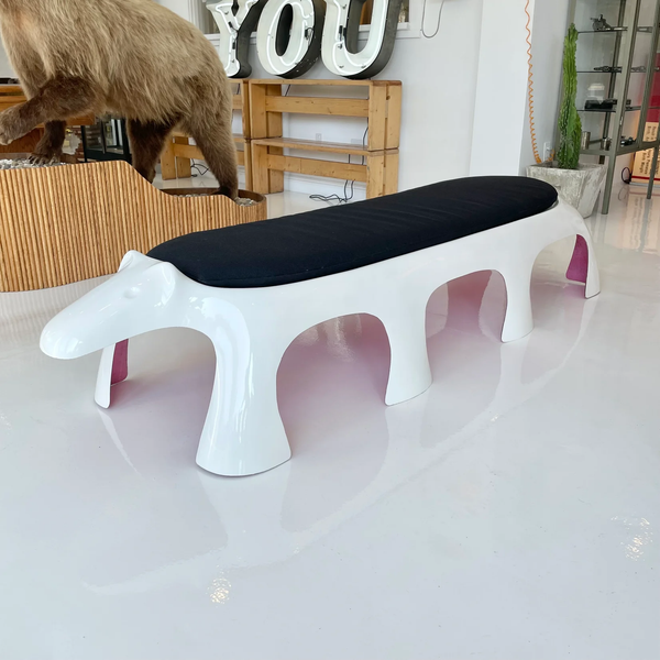 Monumental Fiberglass Aardvark Bench